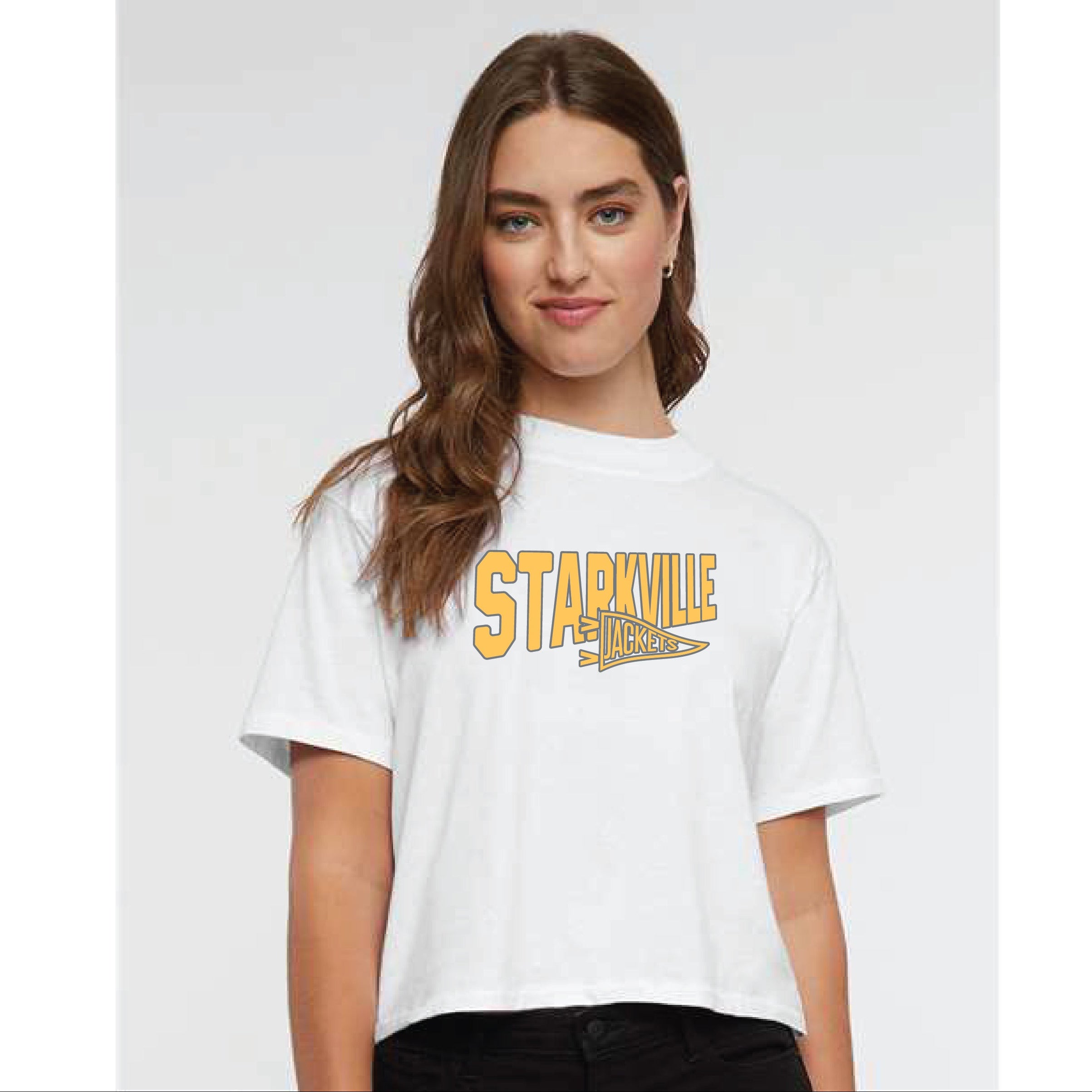 Women's Starkville Jackets Flag Tee